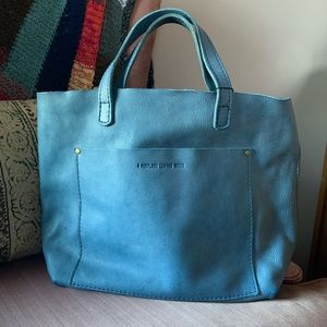 Portland Leather Goods Medium Crossbody in Indigo